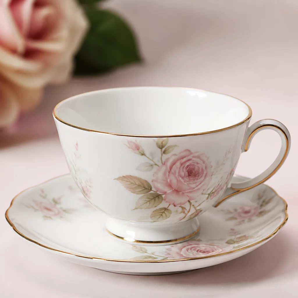 Smooth Porcelain Teacup