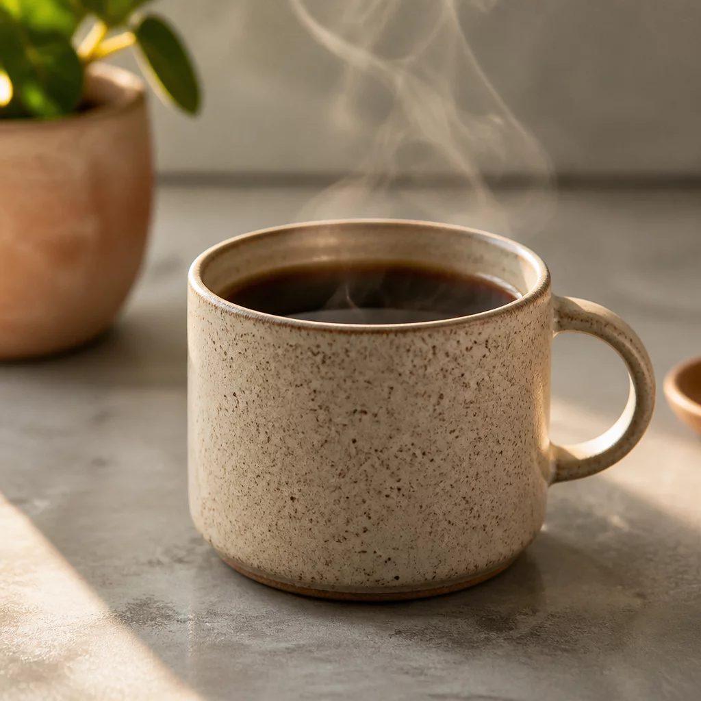 Speckled Stoneware Coffee Cup