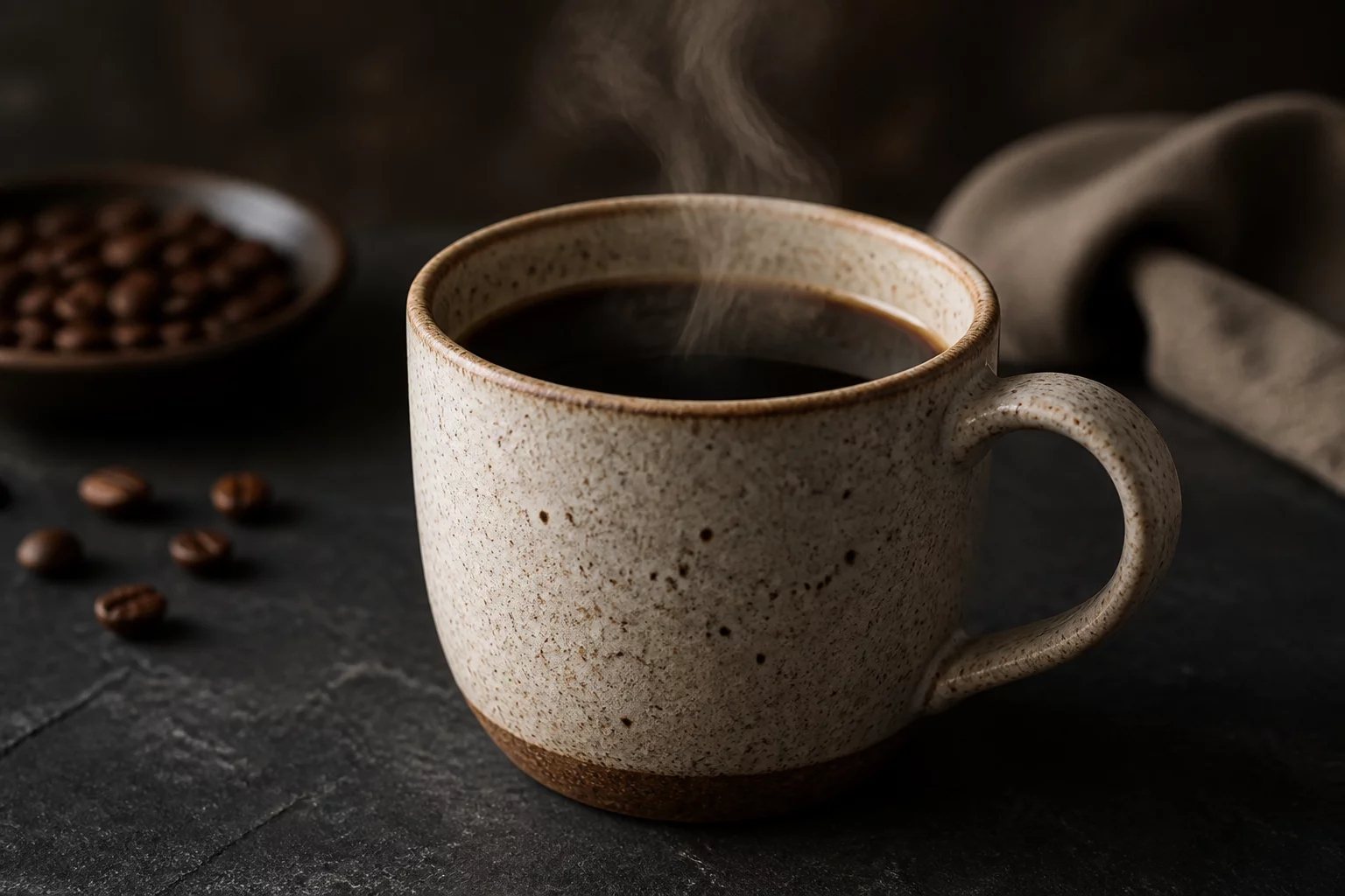 Speckled Stoneware Coffee Cup